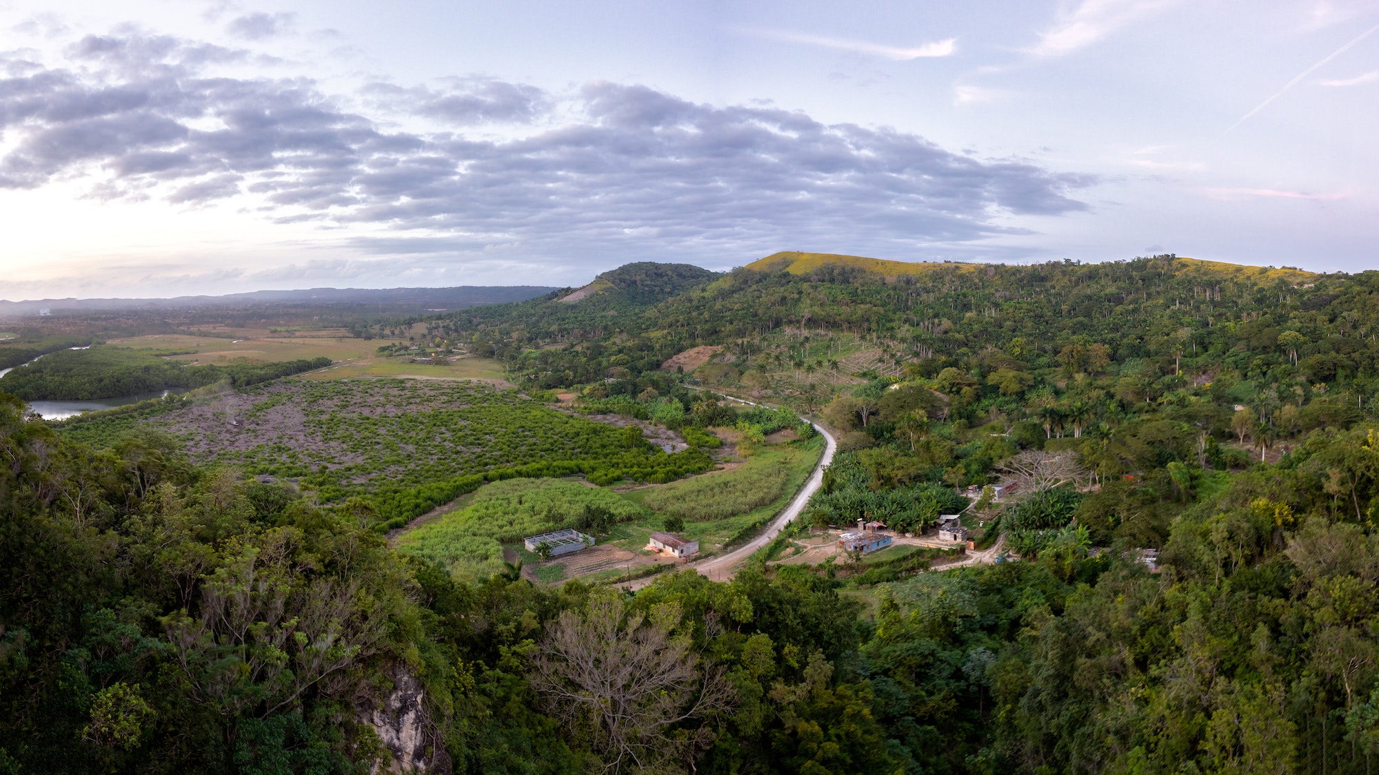 Beautiful view of the Yumury valley in the province of Matanzas, Cuba
