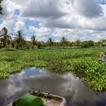 Ciego de Avila, Central Cuba. Panoramic View of a lake at a Park in a small Cuban Town