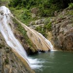 Landscape of Waterfall in Soroa, (Vinales) Pinar del Rio, Cuba with green plants